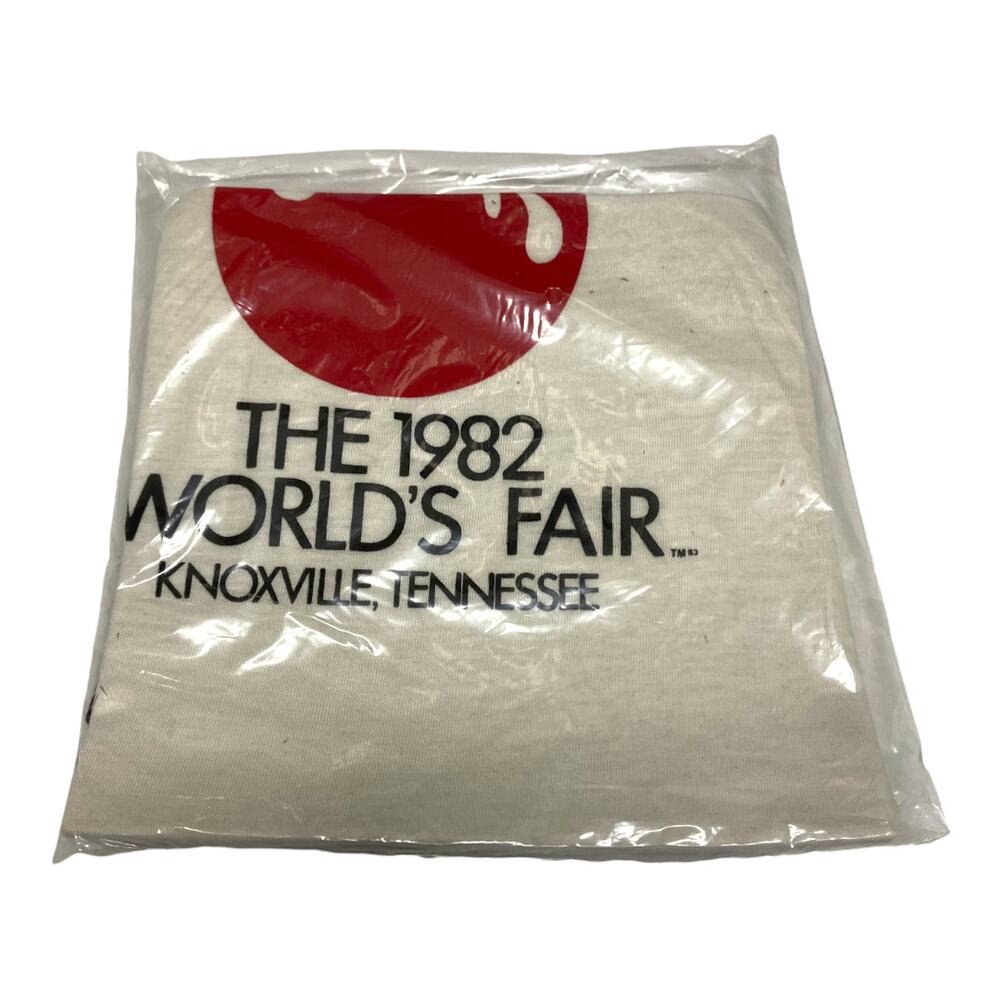 1982 Knoxville World's Fair Flame Vintage Single Stitch Tee‎ Youth M Ringer